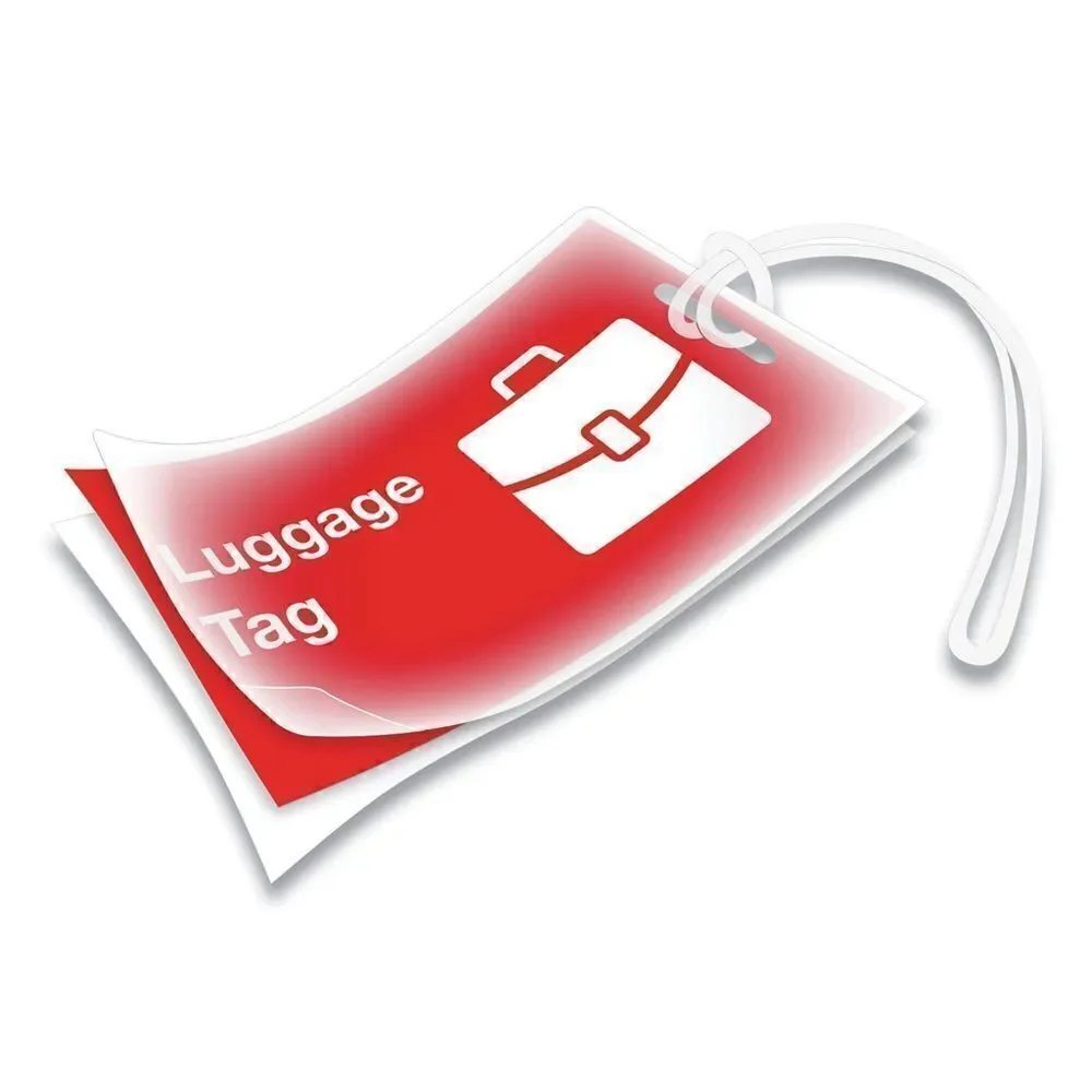 Luggage tag Laminating Pouches, 5 mil, 4.25